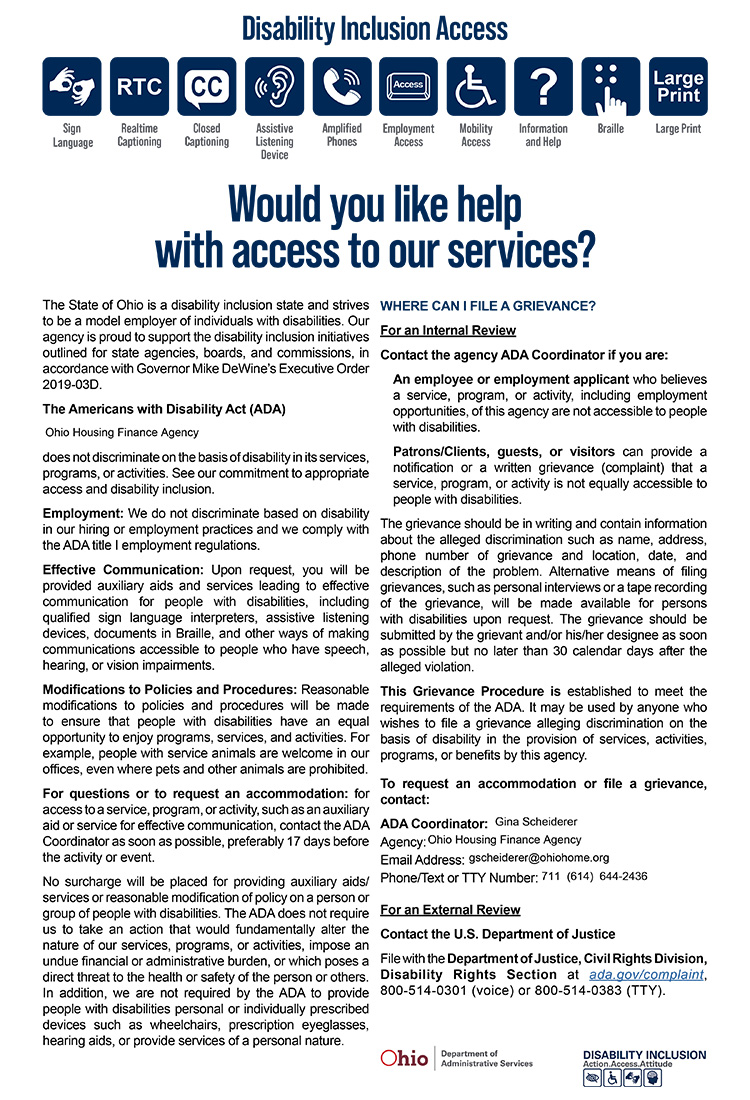 Disability Inclusion Access Poster